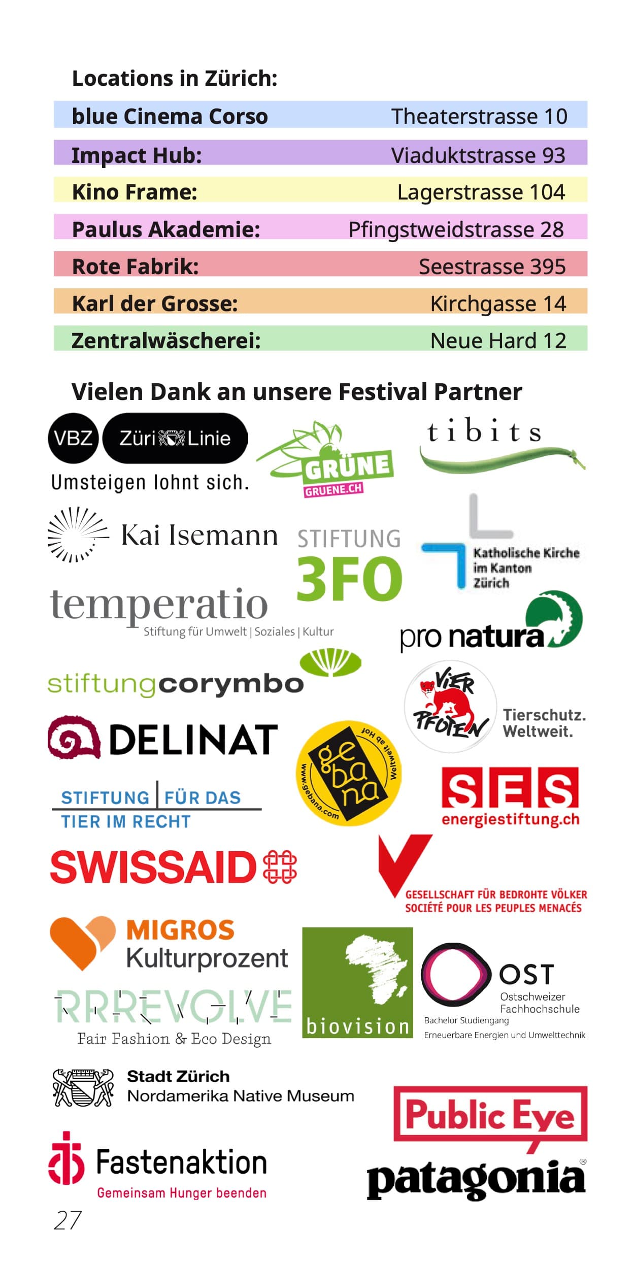 Programme brochure spreads, 8